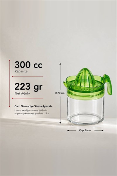 İnci Serisi Cam Limon Sıkacağı 300 cc