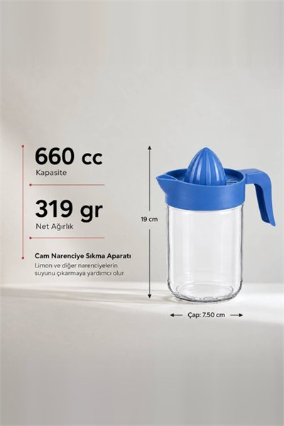 İnci Serisi Cam Limon Sıkacağı 660 cc
