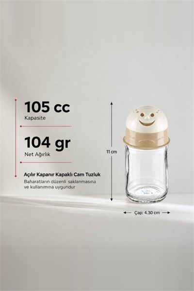 Figürlü Cam Tuzluk 105 cc