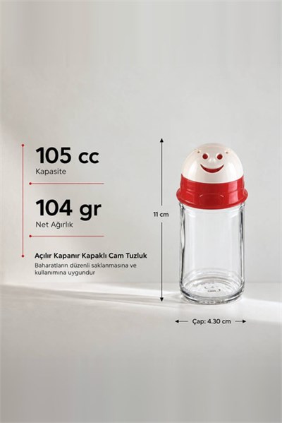 Figürlü Cam Tuzluk 105 cc