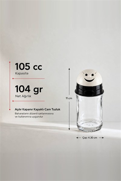 Figürlü Cam Tuzluk 105 cc