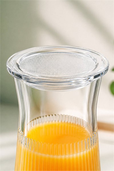 Kristal Vakum Kapaklı Cam Karaf 1100 cc