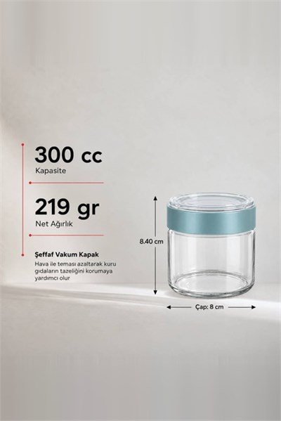 Vakum Kapaklı Kavanoz 330 cc