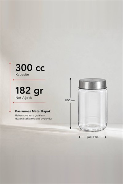 Metal Kapaklı Baharatlık 380 cc