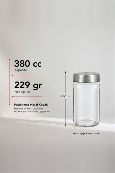 Metal Kapaklı Baharatlık 660 cc