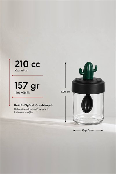 Kaşıklı Kaktüs Baharatlık 210 cc