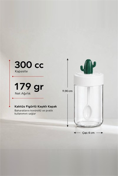 Kaşıklı Kaktüs Baharatlık 300 cc