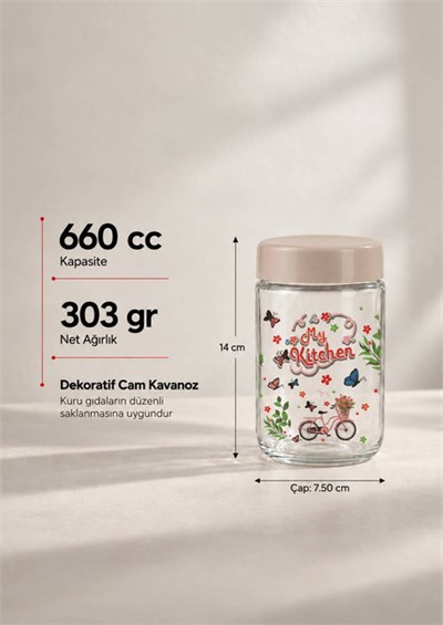 Cam Saklama Kavanozu 660 cc