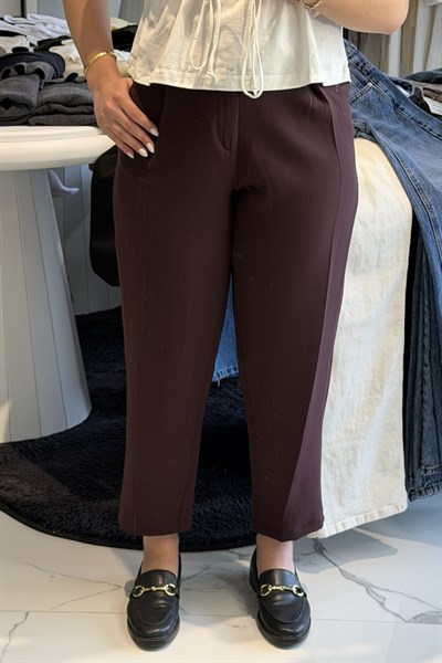 HAVUÇ PANTOLON BORDO
