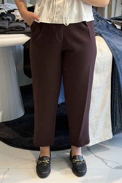 HAVUÇ PANTOLON BORDO