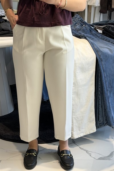 HAVUÇ PANTOLON EKRU