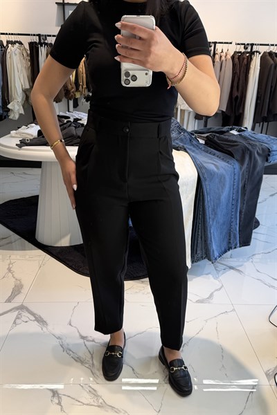 HAVUÇ PANTOLON SİYAH