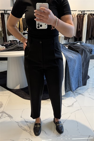 HAVUÇ PANTOLON SİYAH