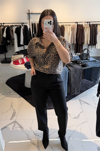 LEOPAR OVERSİZE GÖMLEK