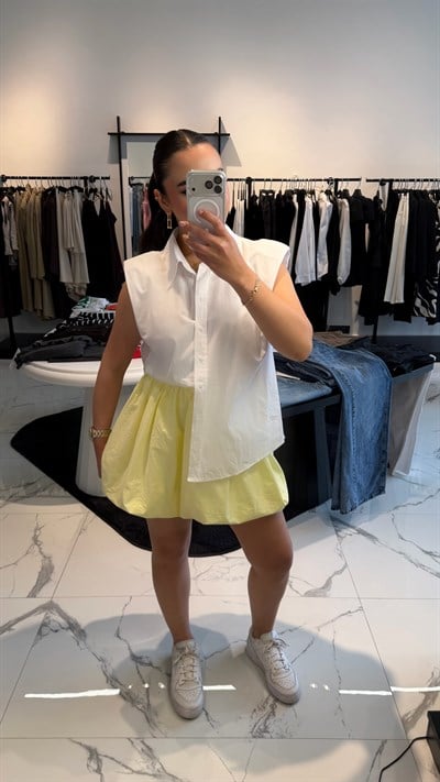 Poplin Balon Etek 