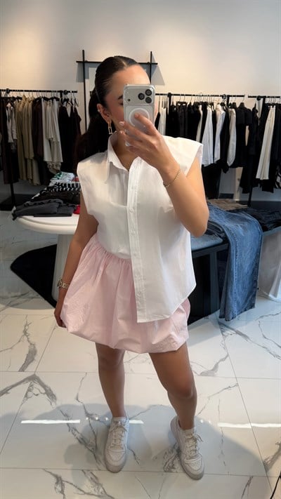 Poplin Balon Etek 
