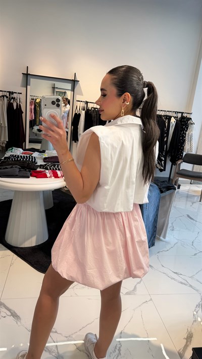 Poplin Balon Etek 