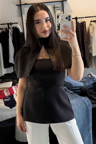 TASARIM MODEL BLUZ SİYAH