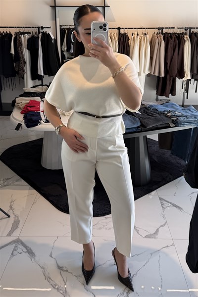 YARASA KOL KEMERLİ KAZAK EKRU