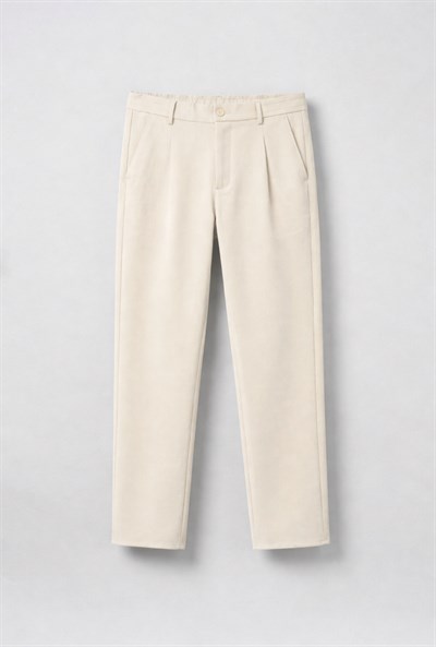 Baggy Klasik Pantolon Krem