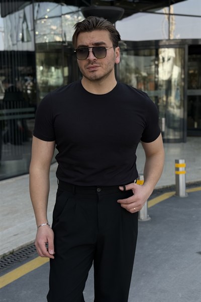 Basic Slimfit Tshirt Siyah