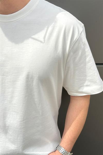 Dolgun Basic Oversize Tshirt Beyaz