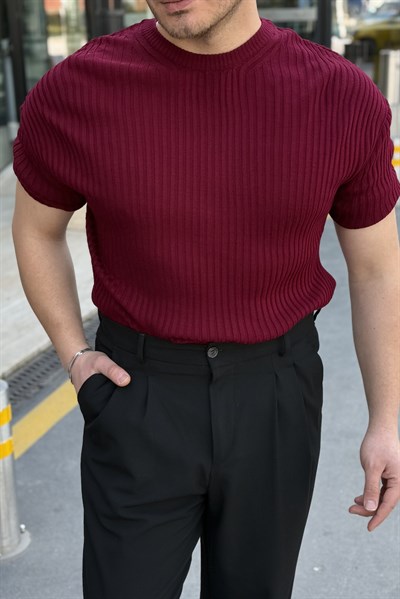 Loose Fit Tshirt Bordo