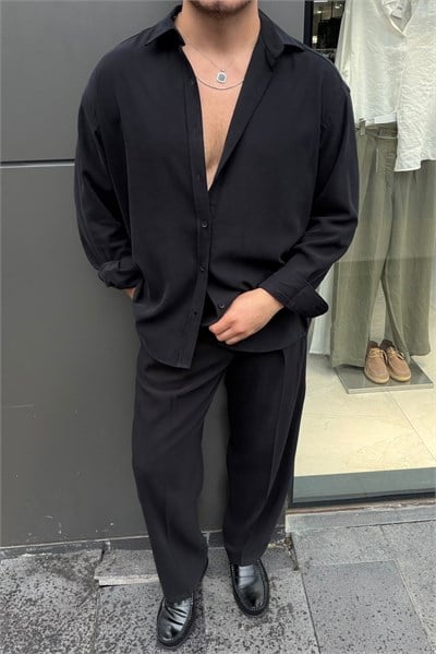 Premium Modal Oversize Takım Siyah