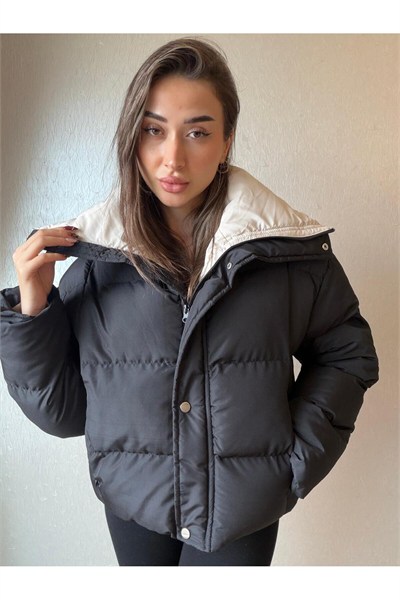 Fermuarlı Şişme Mont
