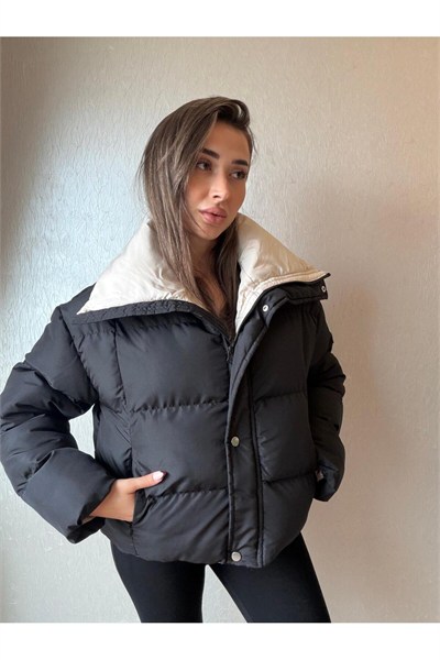 Fermuarlı Şişme Mont