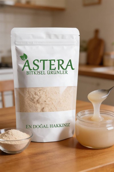 Glutensiz Karnıyarık Otu Kabuğu Tozu (Psyllium Husk) – JELLEŞEN ÜRÜN, Yüksek Lifli, Doğal Kıvam Artırıcı
