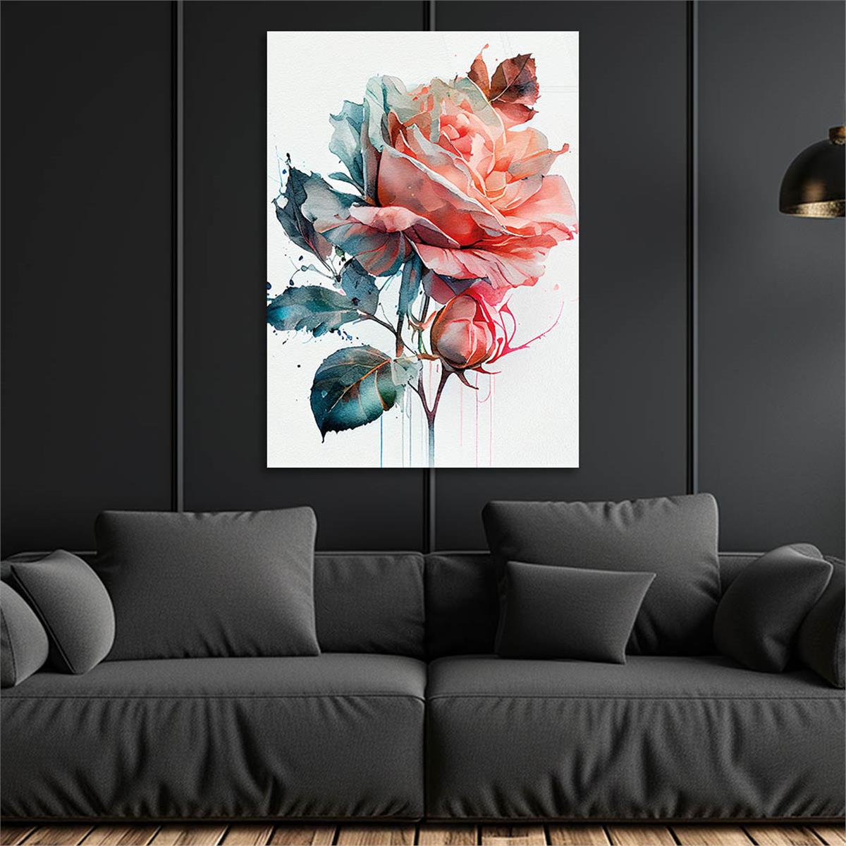 Vertical Tempered Glasss Wall Arts Natured-Themed117