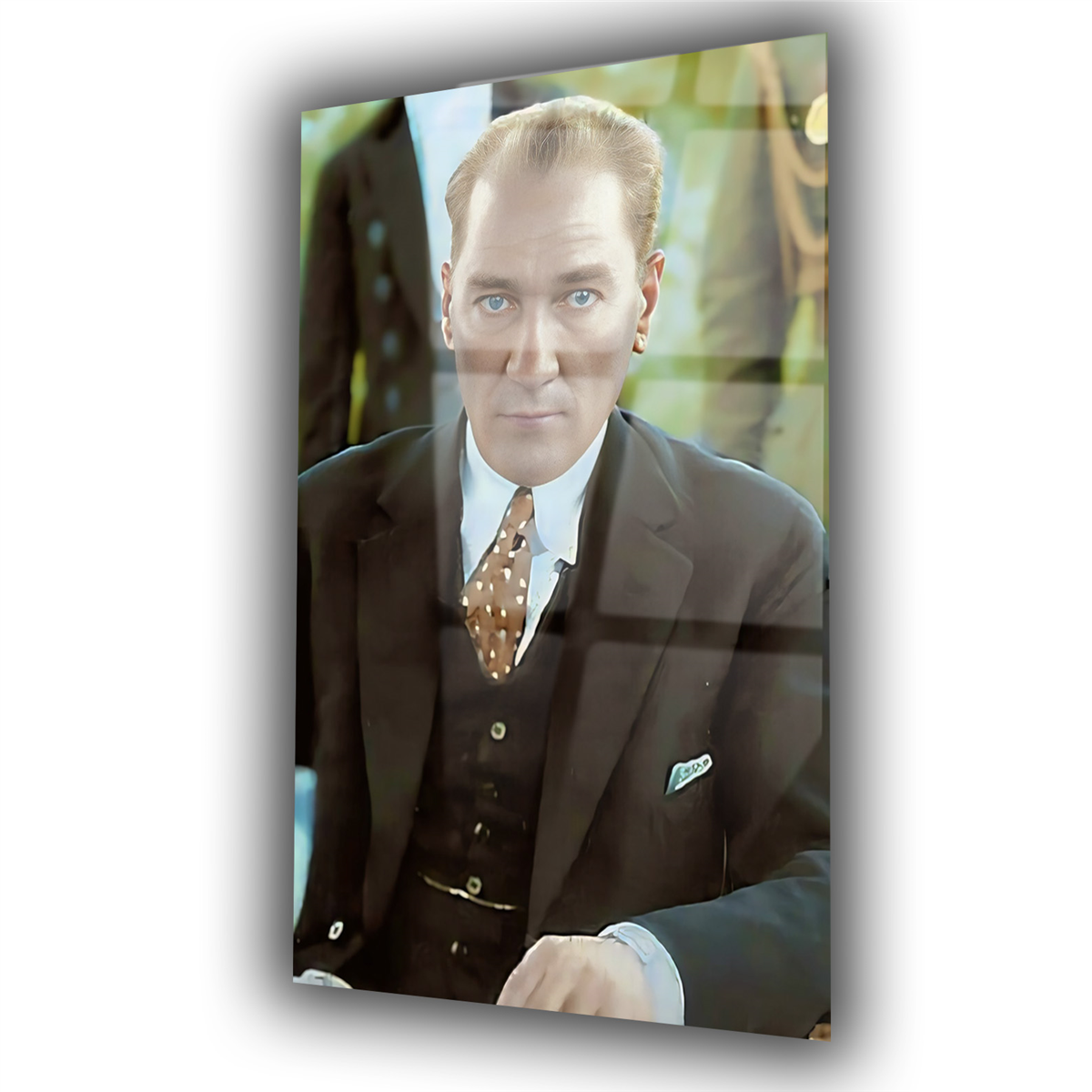 Dikey VatanTemalı Cam Tablo 226
