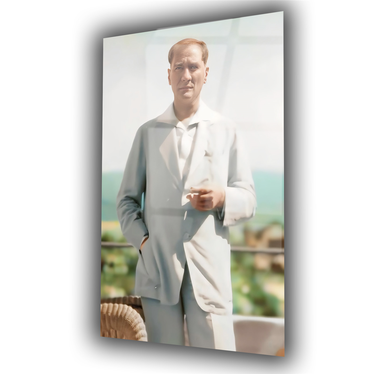 Dikey VatanTemalı Cam Tablo 237