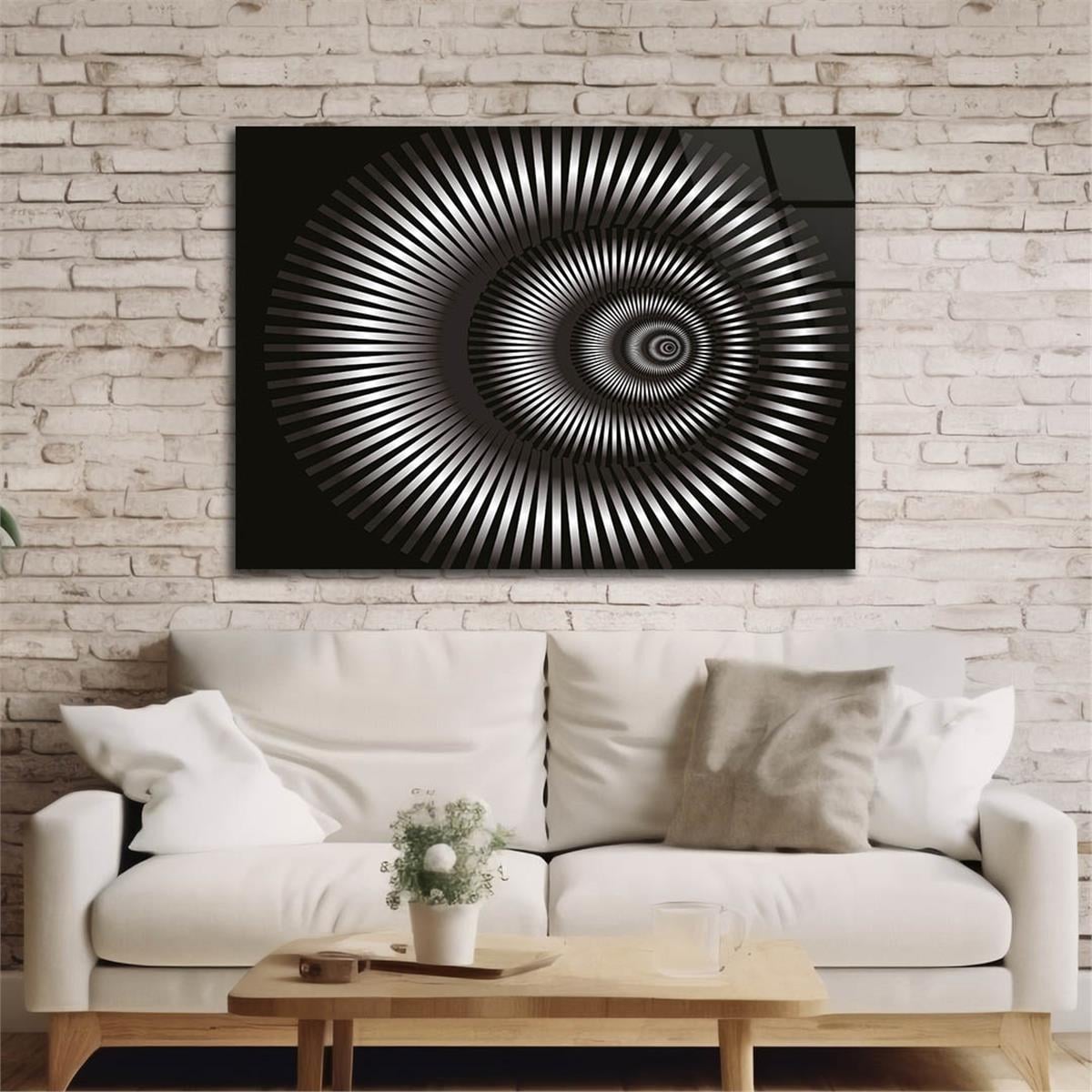 Kunst Thema auf bedrucktem Glas