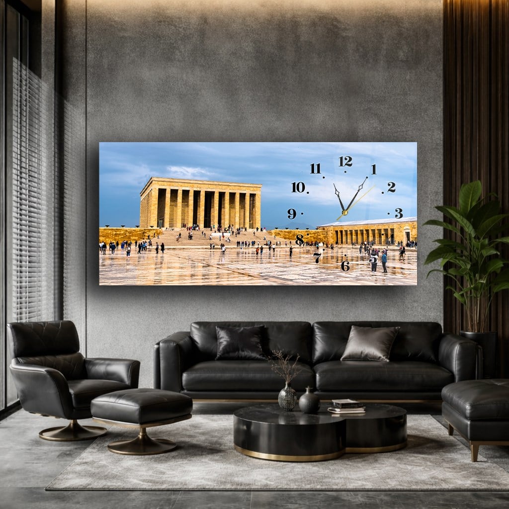 Anıtkabir Saatli Cam Tablo