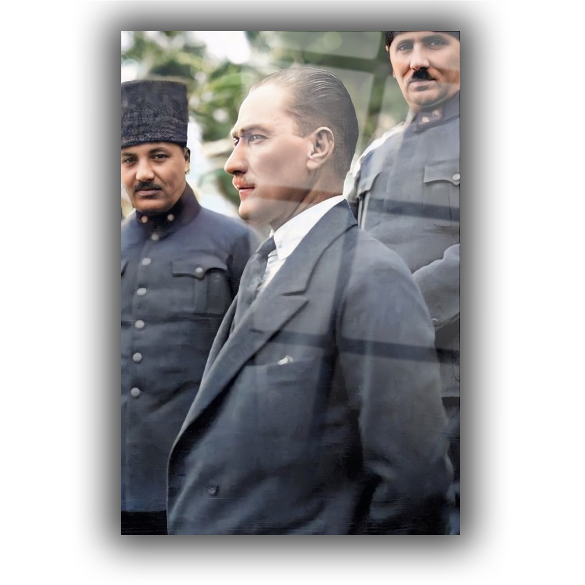 Dikey VatanTemalı Cam Tablo 210