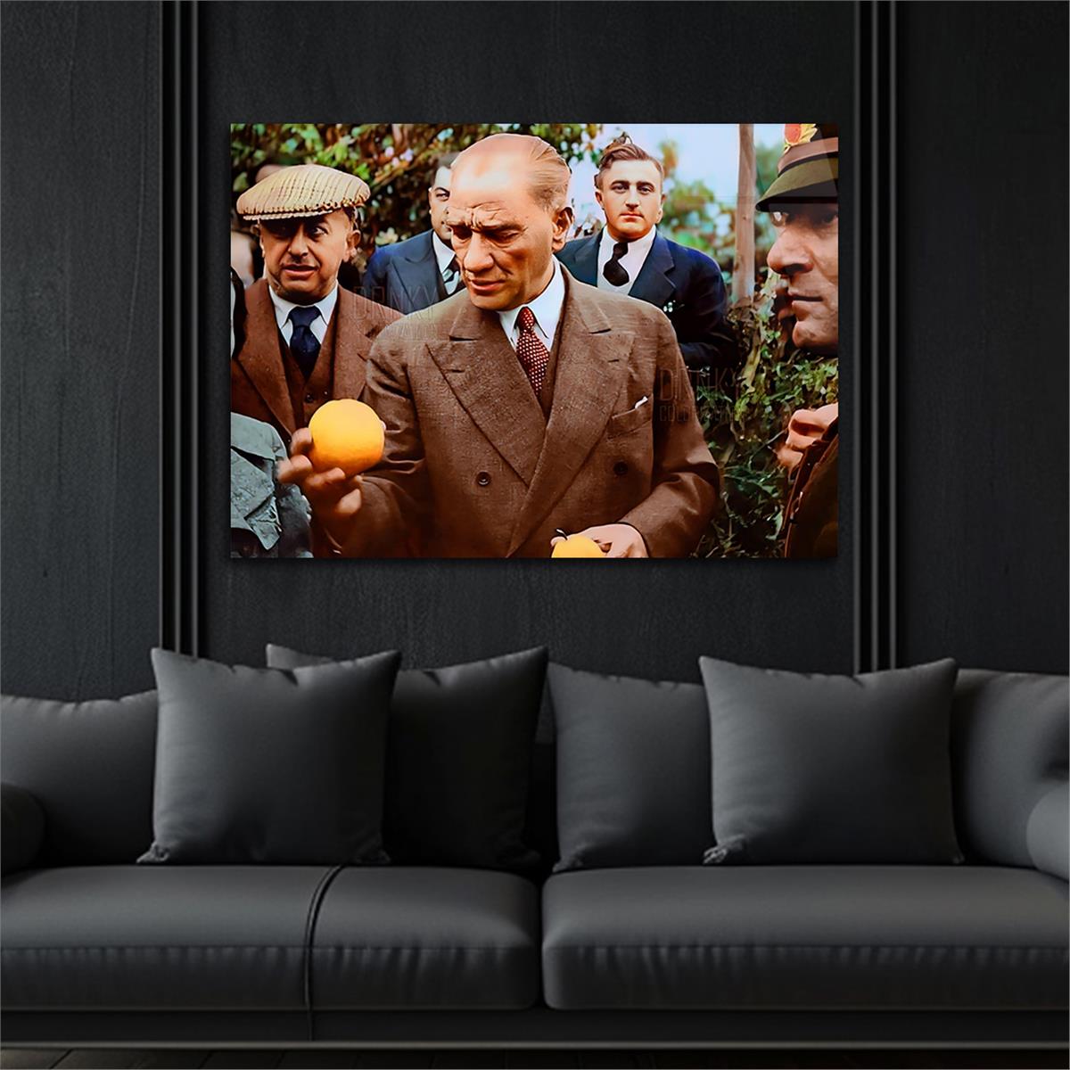 Yatay VatanTemalı Cam Tablo 102