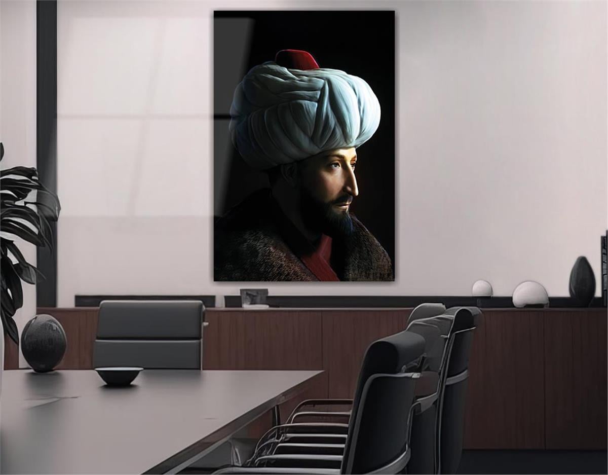 Fatih Sultan Mehmet KHan Glass Wall Art