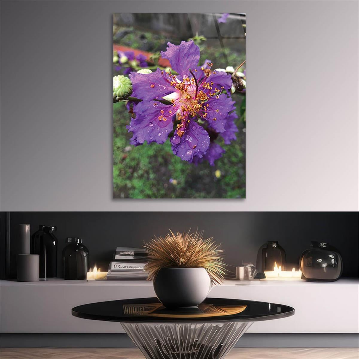 Thema Natur auf bedrucktem Glas