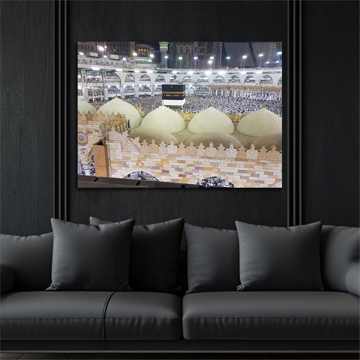 Ka’bah  on Glass Print Caaba Glass Wall Art Kaaba Tempered Glass Wall Art