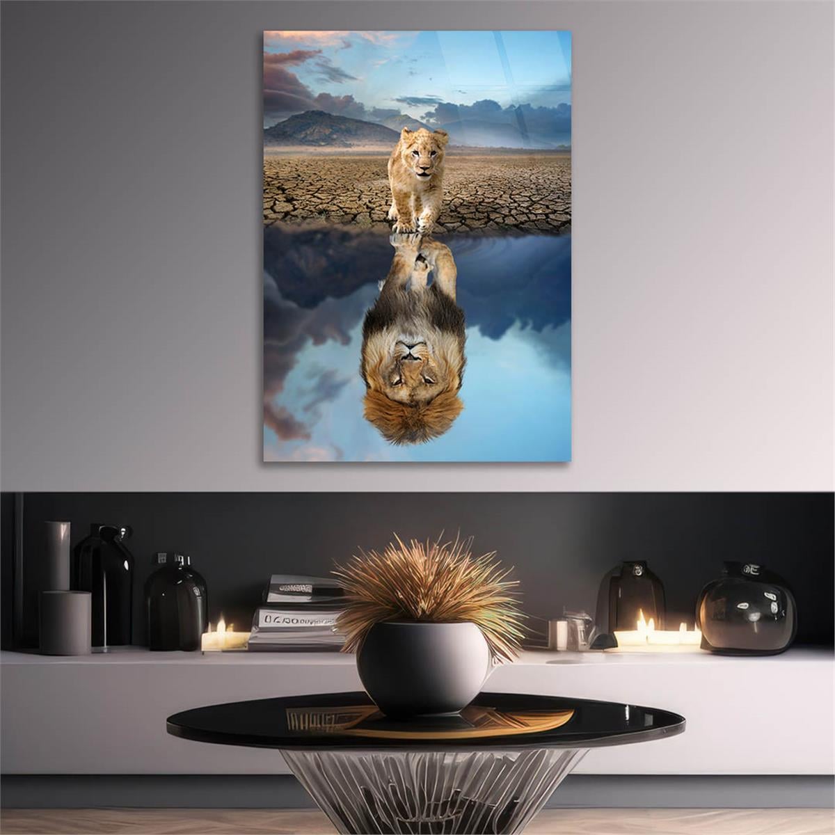Tempered Glasss Wall Arts Natured-Themed