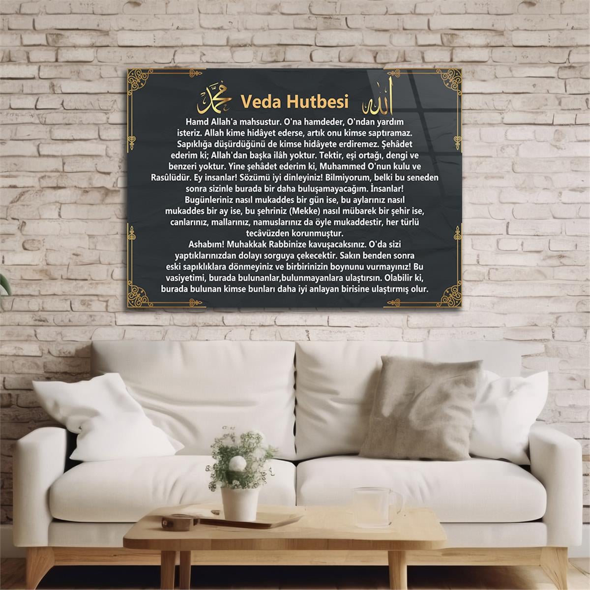 Religiöses Thema auf bedrucktem Glas