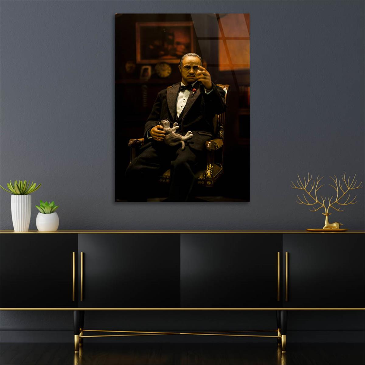 Kunst Thema auf bedrucktem Glas