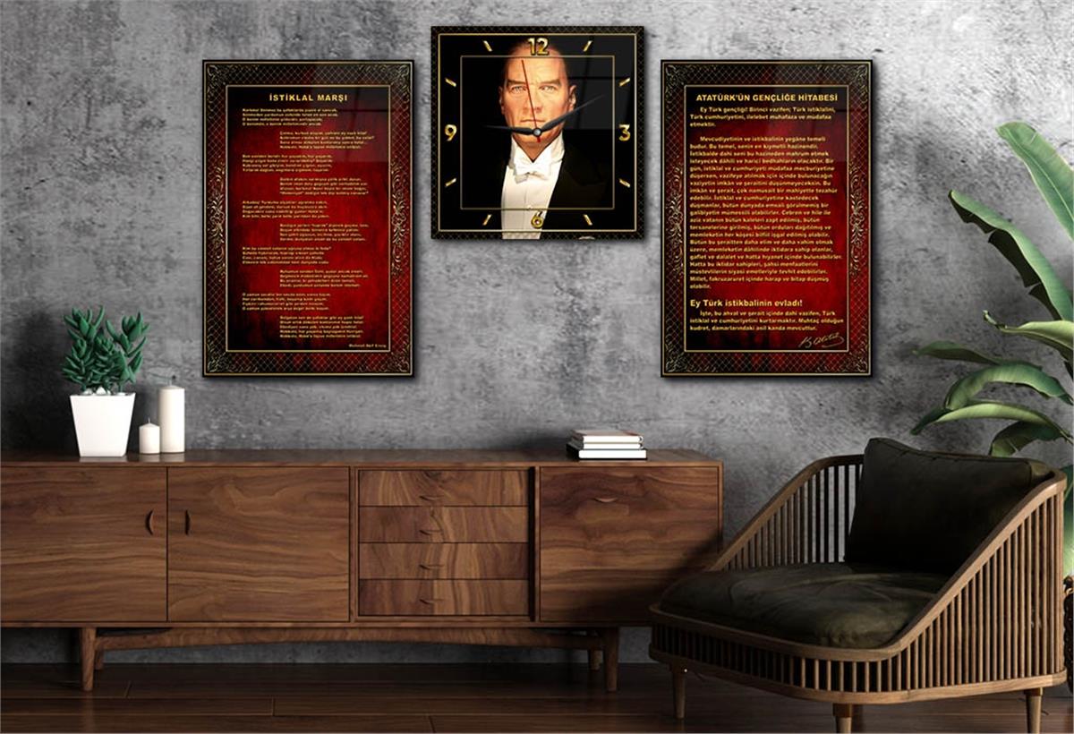 Vatan Temalı Saatli Set 057