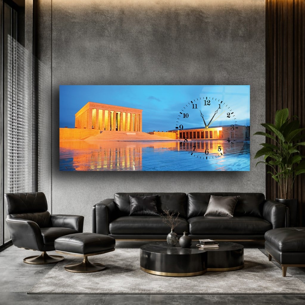 Anıtkabir Saatli Cam Tablo