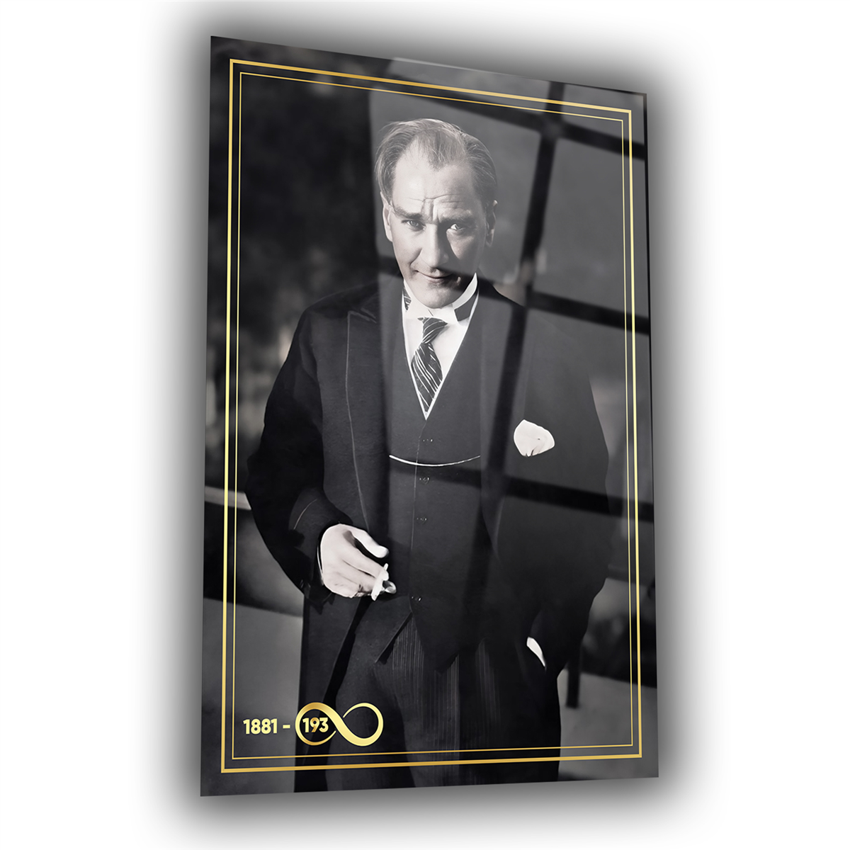 Dikey VatanTemalı Cam Tablo 241