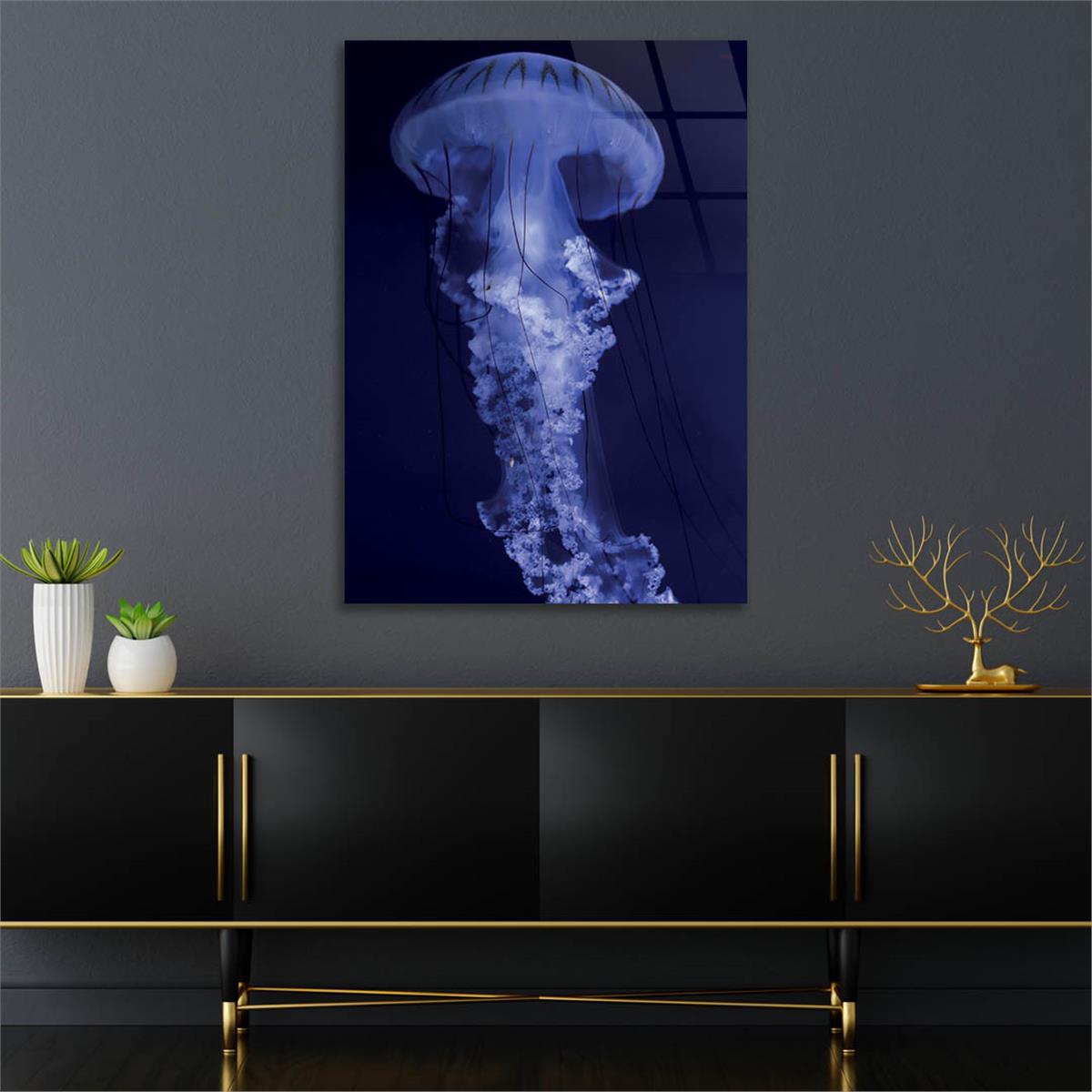 Vertical Tempered Glasss Wall Arts Natured-Themed217