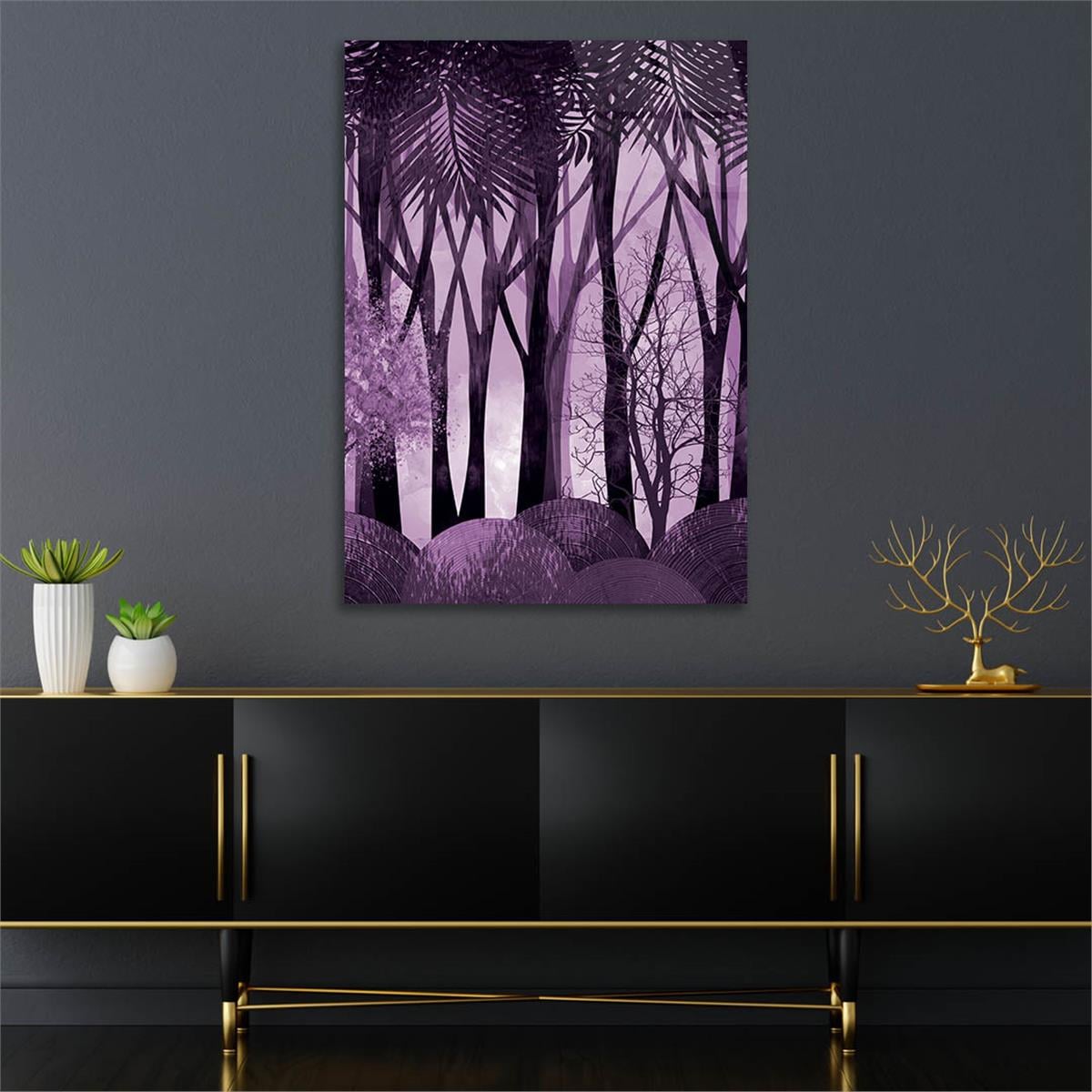 Vertical Tempered Glasss Wall Arts Art-Themed271
