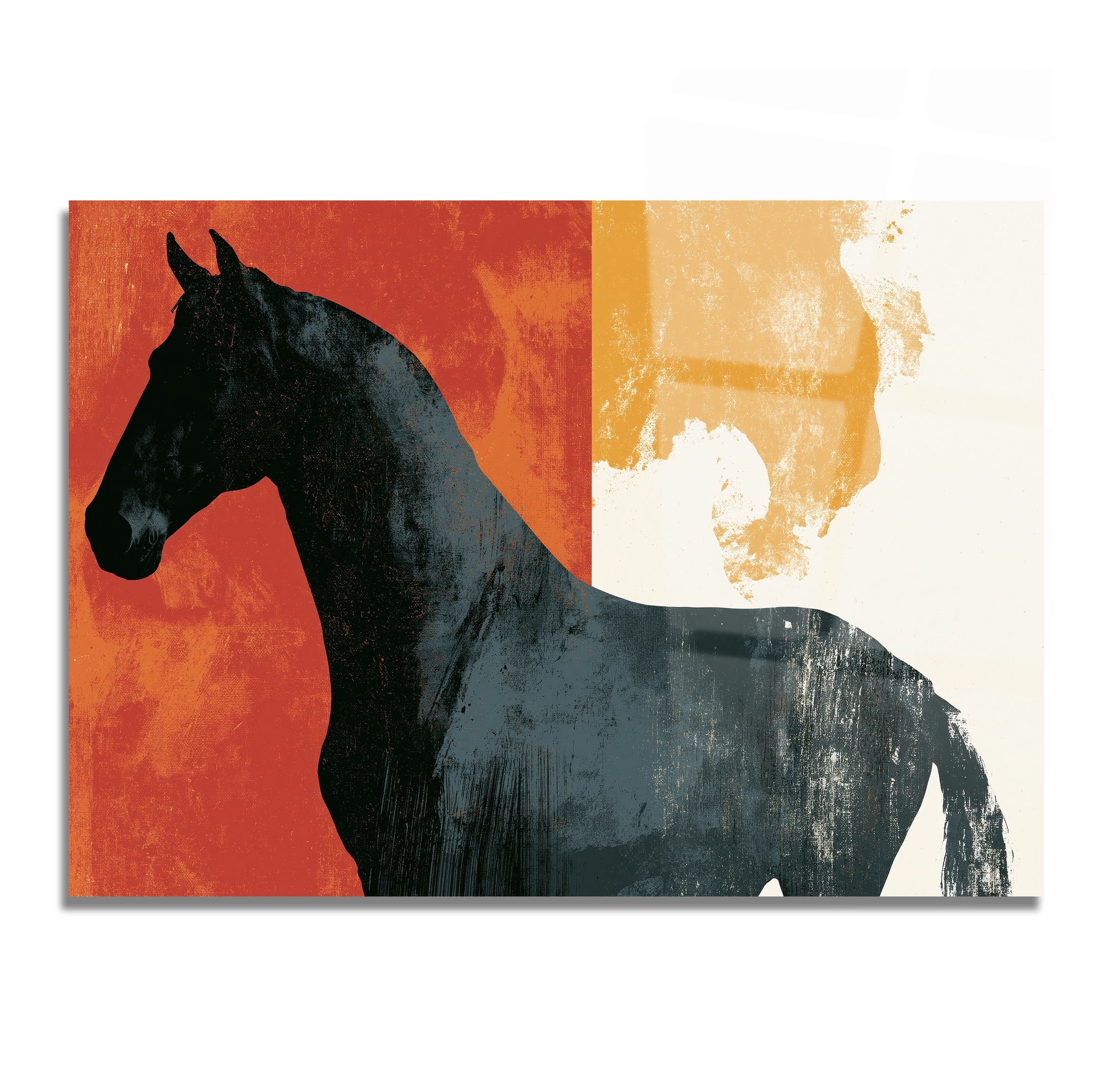 Horizontal Art-Themed Tempered Glass Wall Art 581